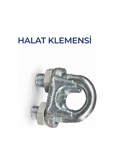 Çelik Halat Klemensi No:6 Güçlü Halat Bağlantı Ve Sabitleme Parçası 5 Adet