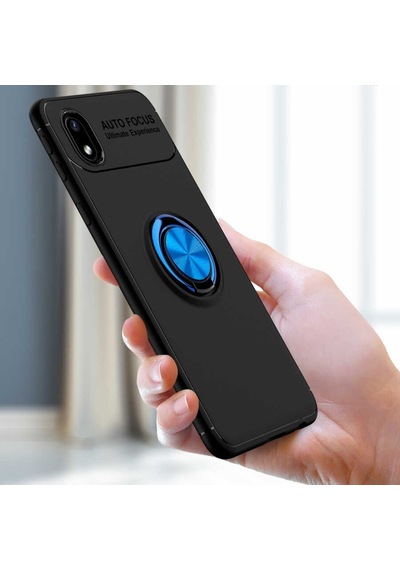 Samsung Uyumlu Galaxy A01 Core Kılıf Yüzüklü Magnetli Ravel Case