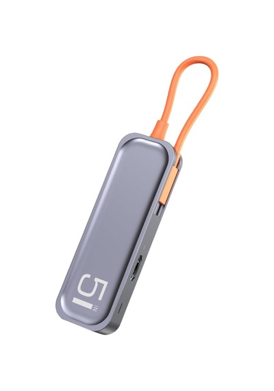 Tr15 Multi Fonksiyon 5 İn 1 Type-c Hub, Gri