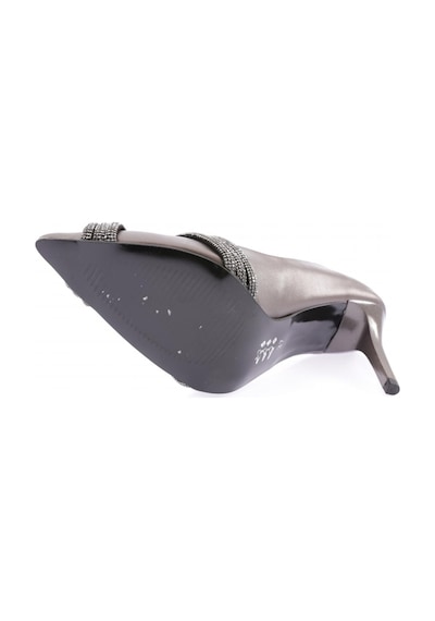 Dgn Ysf-06-23y Kadin Silver Taşli Burgu Bantli Abiye Ayakkabi YSF-06-1563-R1385 Platin