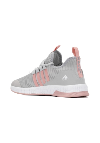 Günlük Unisex Sneaker Nefes Alabilen Triko Bağcıklı Hafif Yürüyüş Esnek Spor Ayakkabı 249 053 Buz- Pembe