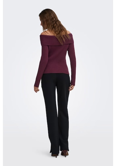 Only Onlkatia Regular Fit Madonna Yaka Kazak Kadın Kazak 15311830 Bordo