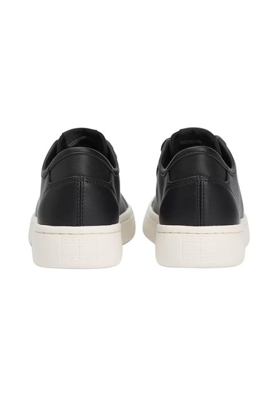 Tommy Hilfiger Kadın Hafif Tabanlı Kort Sneaker - Siyah Triple Black