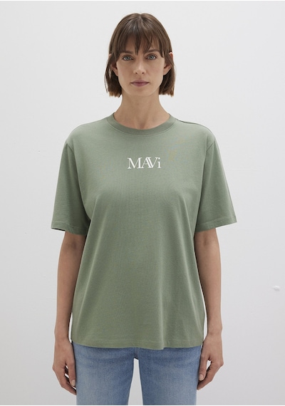 Mavi - Mavi Logo Baskılı Yeşil Tişört 1611594-81976 Yeşil