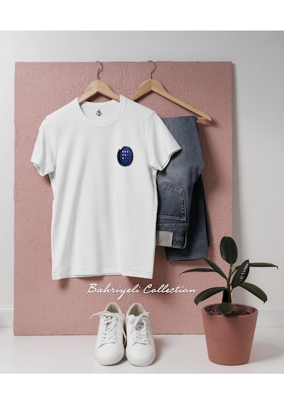 Oversize Fet Fetch Coin Cep Tasarımlı Unisex T-shirt Beyaz