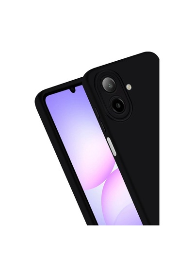 Samsung Samsung Uyumlu Galaxy A07 4g Nano İçi Kadife Silikon - Siyah