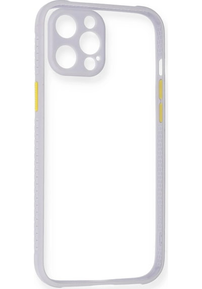 Ilkeshop Newface Apple iPhone Uyumlu 12 Kılıf Miami Şeffaf Silikon - Lila