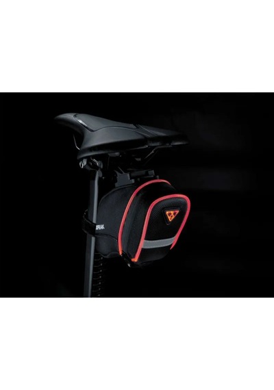 Topeak Aero Wedge İglow Işıklı Sele Altı Çanta Kızak Uyumlu Siyah