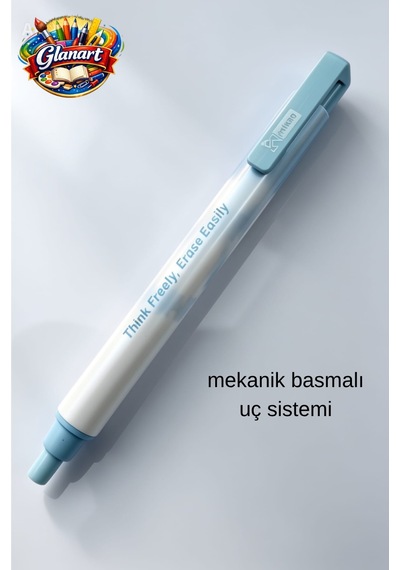 Mekanik Basmalı Kalem Tipi Silgi 1 Adet - Mavi