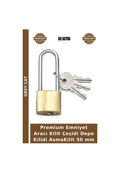 Premium Emniyet Aracı Kilit Çeşidi Depo Kilidi Asmakilit 50 Mm