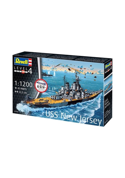 Revell Starter Kit Gemi Battleship Uss New Jersey 75183