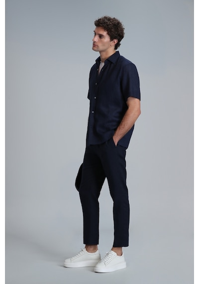 Lufian Erkek Karl Spor Chino Slim Fit Pantolon 111190328 Lacivert
