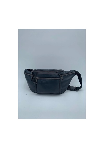 Nahitatyana Unisex Lacivert Çok Cepli Hakiki Deri Freebag Bel Çantası Lacivert - 121763658 Lacivert