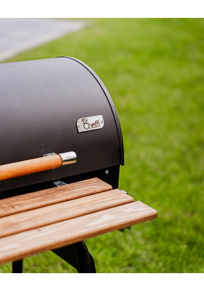 Grillord 50 Kömürlü Barbekü 1 Adet Döküm Izgaralı + Hediye Seti Siyah