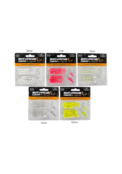 Savage Gear Lrf Micro Sandeel Kit 12 Adet 1+1.5+5 Sahte Balık