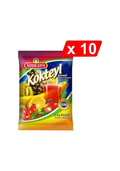 Altın Cezve Kokteyl Aromalı Toz İçecek 10 x 250 G