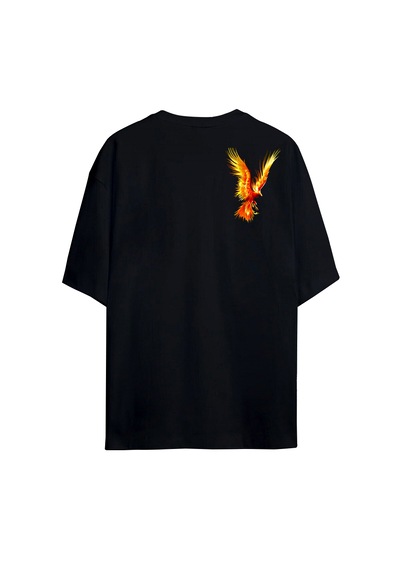 Ogc Anka Kuşu Oversize Unisex T-shirt Siyah