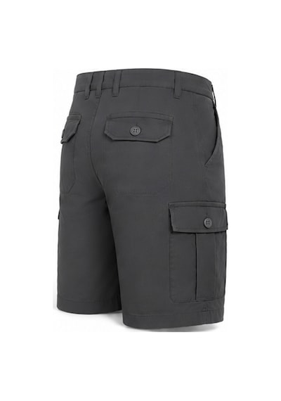 Serseri Jeans Erkek Likralı Kargo Şort Rahat Kalıp Çok Cepli Premium Günlük Casual Yazlık Şort Antrasit