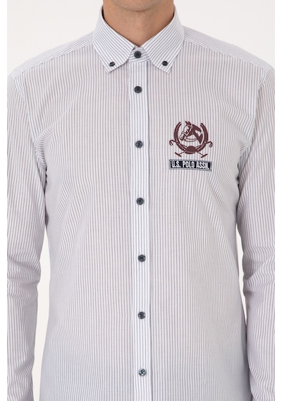 U.s. Polo Assn. Erkek Açık Lacivert Gömlek Desenli 50308214-vr059 Acık Lacıvert