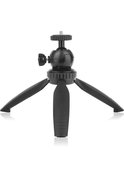 Ayex Pocket M2t Mini Masaüstü Tripod + Telefon Tutucu 19cm Yükseklik Ayarı, 2,5kg Taşıma Kapasitesi, 360 Döner Kafa -