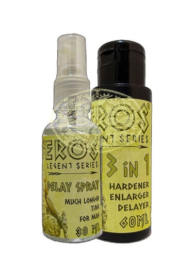 Eros Legent Erkeklere Hacmine Süresine Katılığına 60 Ml + Erkek Geciktiricisprey 30 Ml