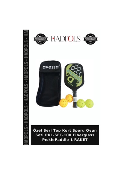 Özel Seri Top Kort Sporu Oyun Seti Pkl-set-100 Fiberglass Pıcklepaddle 1 Raket Çok Renkli