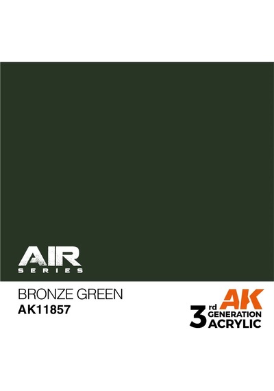 Ak Interactive 11857, 17 Ml. 3gen Bronze Green Aircraft Maket Boyası Standart