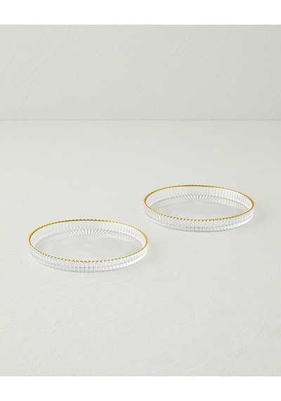 English Home Celeste Cam 2'li Çerezlik 13 Cm Gold