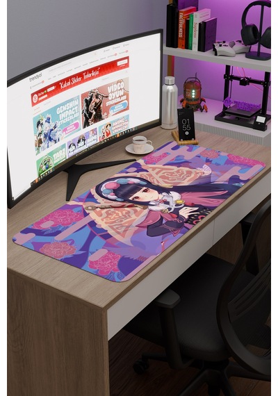 Yun Jin Genshin Impact Anime Oyuncu V1 - 90x40 Xxl Gaming Mouse Pad Fare Altlığı