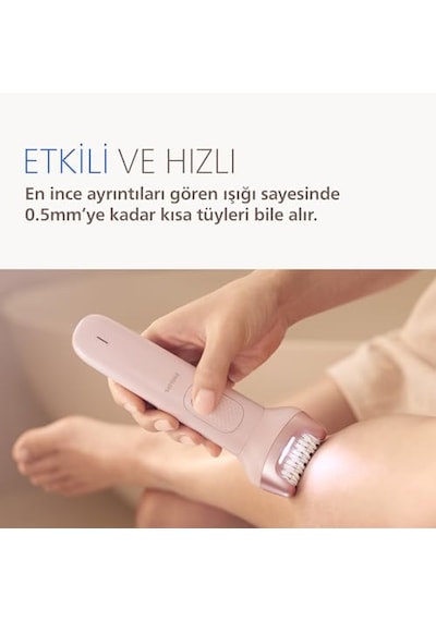Philips Bre718/05 Epilatör Serisi 9000, Kablosuz, Islak Ve Kuru Kullanım, 32 Cımbız, Led Işık, 60 Dakika Pil Ömrü