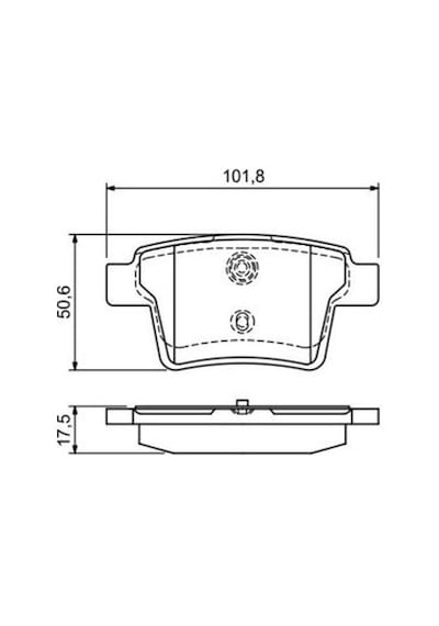 Jaguar X-Type 2.2D 2005-2009 Bosch Arka Balata