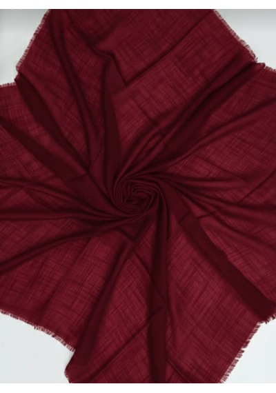 Özense Çift Flamlı Pamuklu Terletmeyen 4 Mevsim Kullanılabilir 100x100 Cm Eşarp Bordo