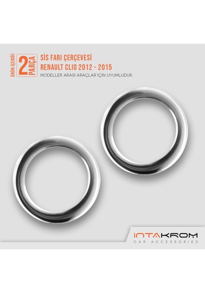intakrom Renault Clio 4 Sport Tourer Krom Sis Çerçevesi - 2012-2015