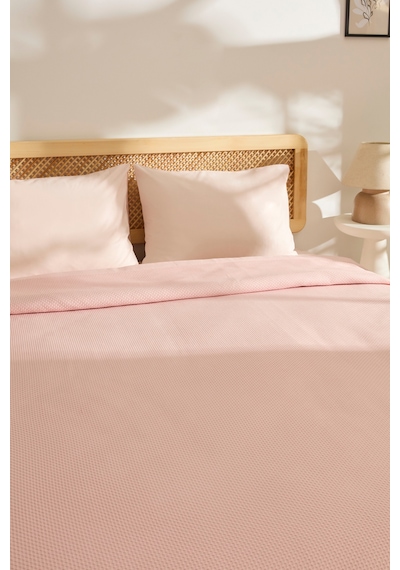 Kaşmir Home Nora %100 Pamuk Çift Kişilik Pike Rose Rose