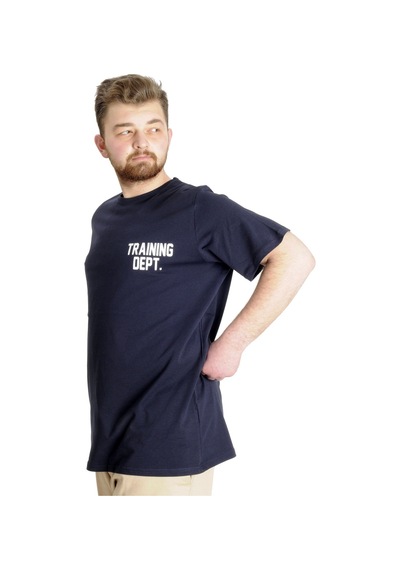 Mode Xl Büyük Beden Erkek T-Shirt Traınıng Dept 23128 Lacivert 001