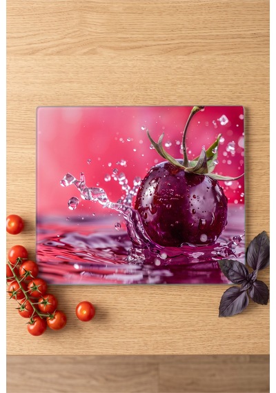 Cam Kesme Tahtası Temperli Uv Baskılı Kaymaz Ayaklı - 25x35 Cm En Çok Tercih Edilen Boyut İle Cam Kesme Ve Servis Tahtası Çok Renkli - 928940443 Çok Renkli