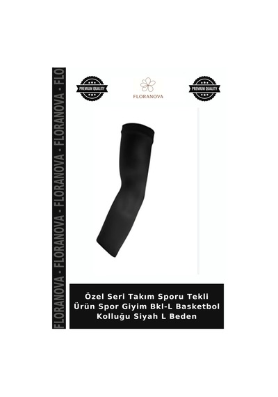 Özel Seri Takım Sporu Tekli Ürün Spor Giyim Bkl-l Basketbol Kolluğu Siyah L Beden