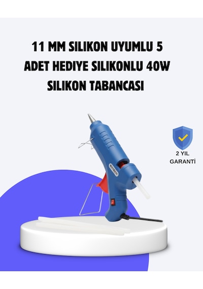 Sıcak Mum Tabancası 40w 5 Silikon Hediyeli Kolay Ve Hızlı Yapıştırma