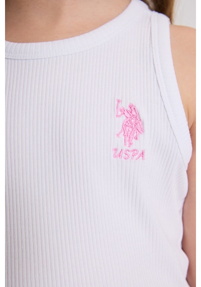 U.S. Polo Assn. U.s. Polo Assn. Kız Çocuk Beyaz Tişört Basic 50325671-vr013