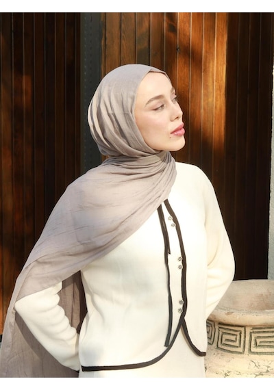 Moda Kaşmir Modal Kraş Şal Serisi Duman