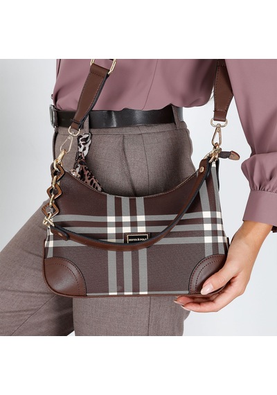 Silver & Polo Silver Polo Sp1277-m212 Sılver Polo Kadın Omuz Çantası Kahve - Kahve Kahverengi