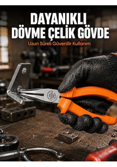 Uzun Çene Tasarımlı Dövme Çelik Kargaburun Hassas Kavrama Performansı - Lisinya