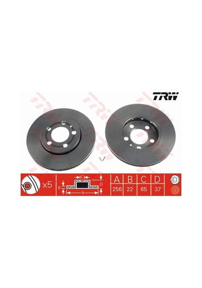 Seat Leon Ön Fren Diski 1.6 256 Mm 2001-2005 Trw