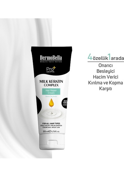 Milk Keratin Complex Besleyici Ve Onarıcı Saç Kremi 200 Ml