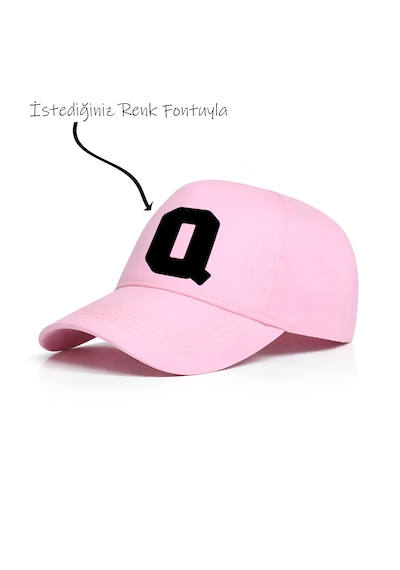 Ogc Q Harfi Unisex Şapka Pembe