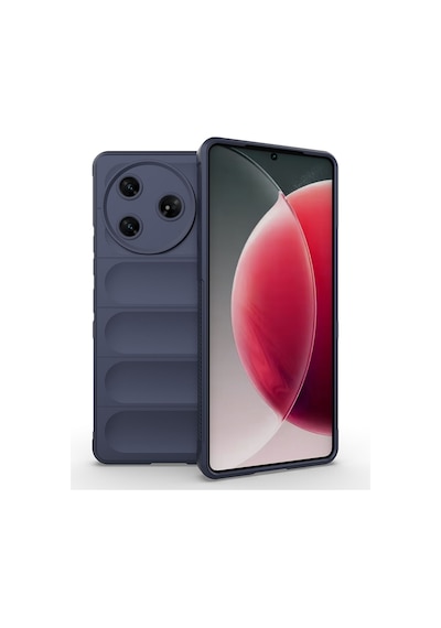 Tecno Camon 30 Pro 5g Kılıf Esnek Tpu Oyuklu Arka Yüzey Tasarımlı Zore Etnik Silikon Kapak Lacivert