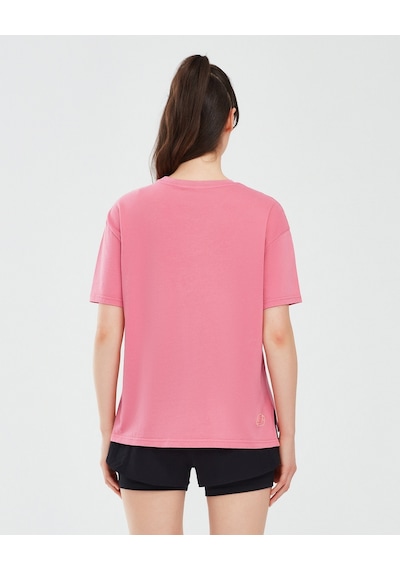 Skechers Graphic T-Shirt W Short Sleeve Kadın Pembe Tshirt S241199-590 Açık Pembe