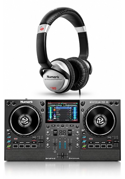 Numark Mixstream Pro Go Wifi Bataryalı Standalone Dj Controller & Hf 125 Profesyonel Dj Kulaklık