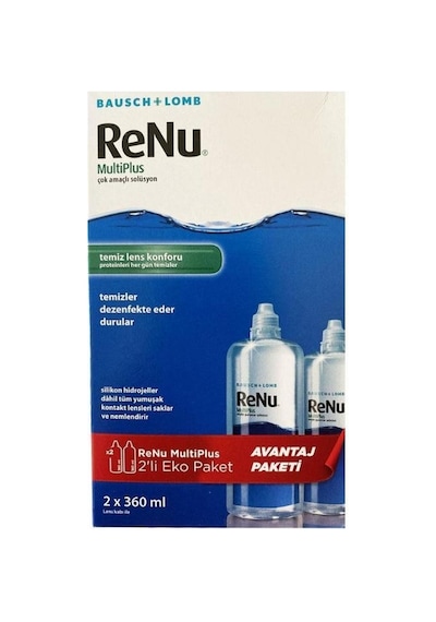 Renu Multiplus Çok Amaçlı Solüsyon Eko Paket 2x360ml