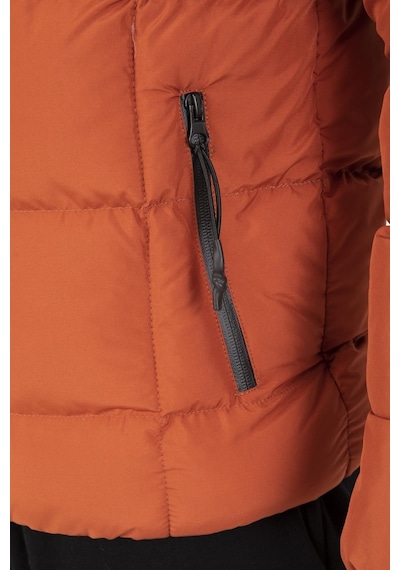 Maraton Sportswear Regular Erkek Kapşonlu Uzun Kol Basic Kiremit Mont 21259-kiremit Kiremit